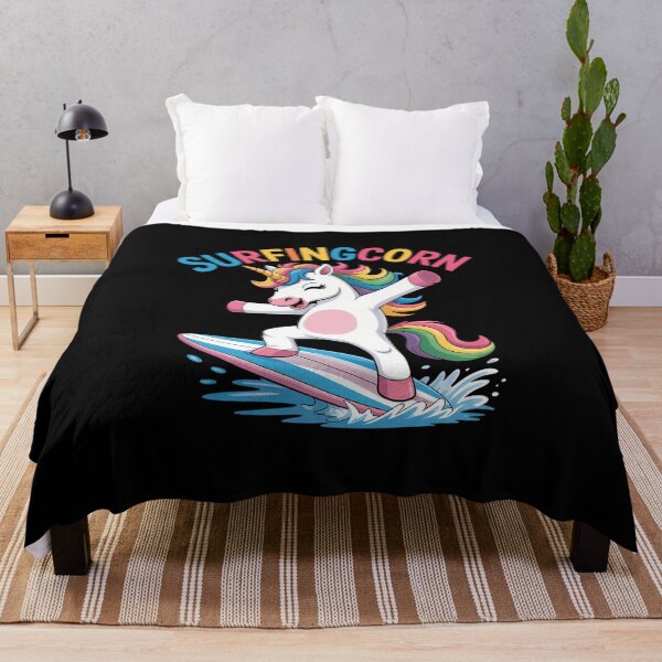 Item preview, Unicorn And Surfing Lover Summer Beach designed and sold by Bizartee.