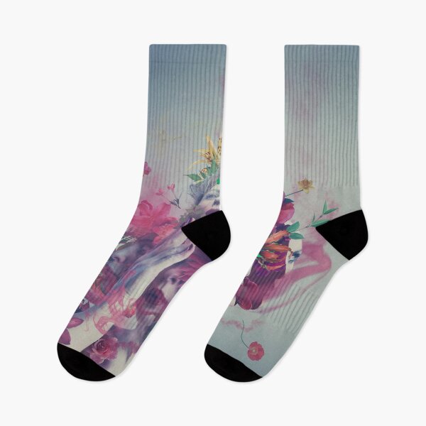 Item preview, Surreal Floral Face Collage With Pink Blossoms designed and sold by Vizerskaya.