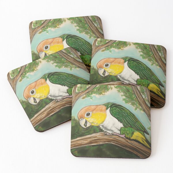 Item preview, White Bellied Caique Parrot Bird Lover Gift designed and sold by HadrianHollow.