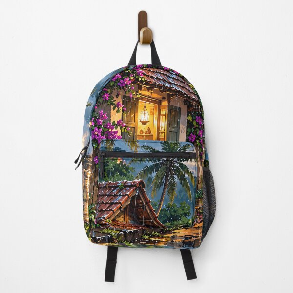 Item preview, Rainy Evening in a Tropical Village designed and sold by Curio Meridian.