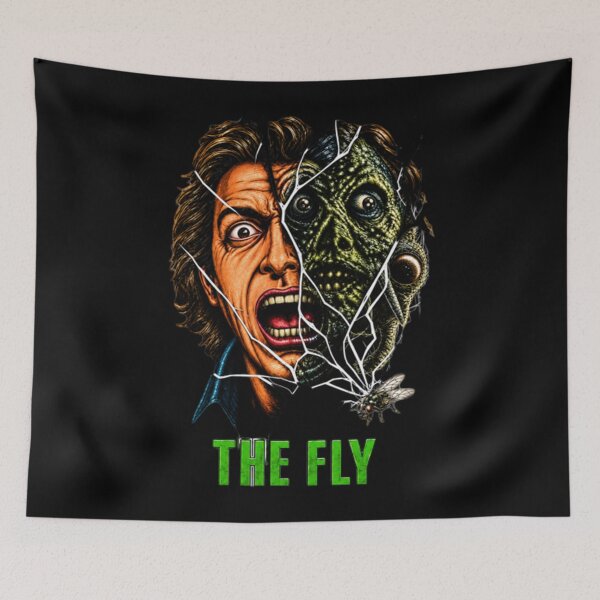 Item preview, The Fly Horror Sci-fi Movie  - Cult Classic 80's Scary Movie designed and sold by HoneyMonday.