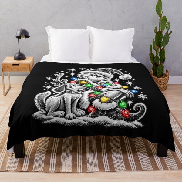 Item preview, Christmas Character and Dog with Colorful Lights designed and sold by RannaHile.