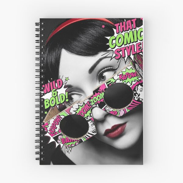 Item preview, – Vintage Starlet Gets Card-Board of Monochrome Life and KAPOW-ders Her Nose in Neon   designed and sold by Print Fiction.
