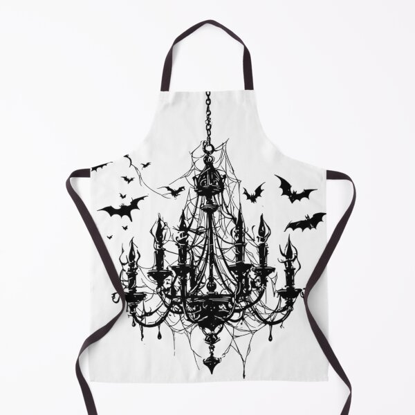 Item preview, Spooky Gothic Chandelier Cobwebs Flying Bats Halloween designed and sold by Digital Design Art.