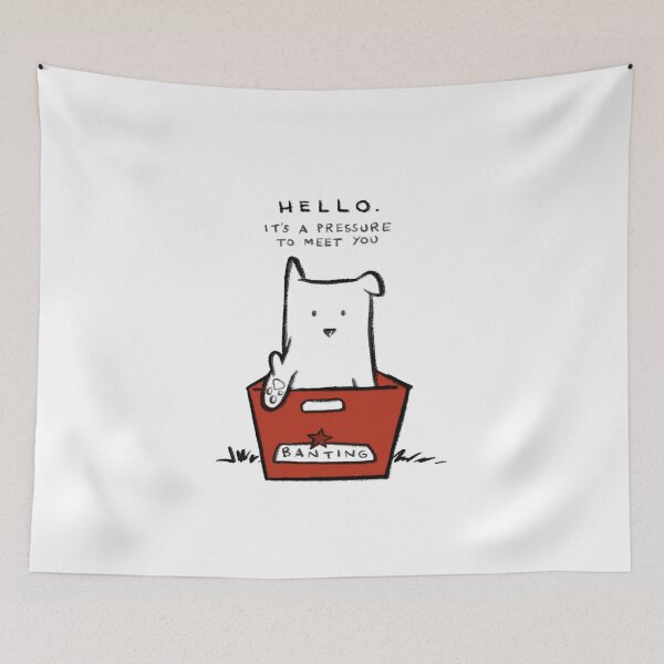 Item preview, It's a Pressure to Meet You (Introvert Dog) designed and sold by shiilalippold.