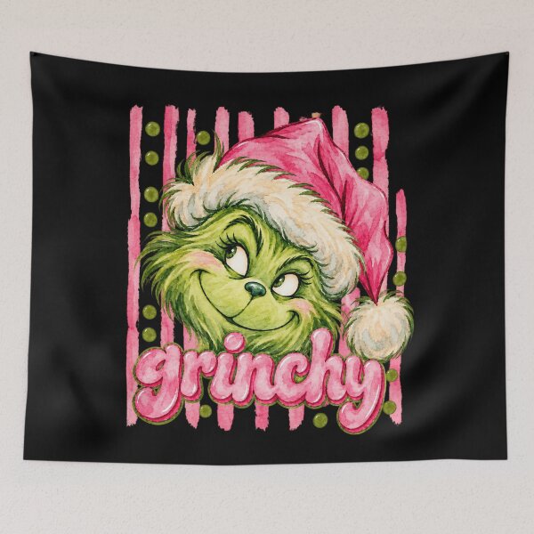 Item preview, Smirking Christmas Character with Pink Santa Hat designed and sold by RannaHile.