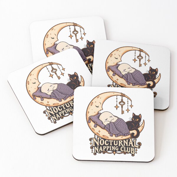 Item preview, Cozy Gothic Ghost Design - Nocturnal Napping Club designed and sold by TeeVex.
