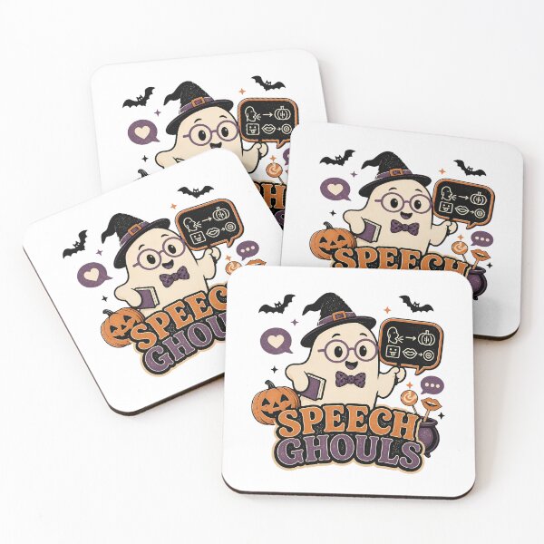 Item preview, Speech Ghouls Halloween Design – Funny Speech Therapy Ghosts designed and sold by CutieGalore.