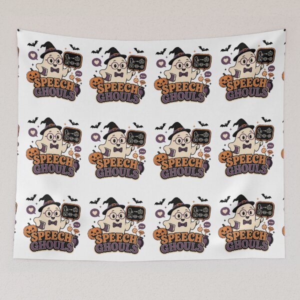 Item preview, Speech Ghouls Halloween Design – Funny Speech Therapy Ghosts designed and sold by CutieGalore.