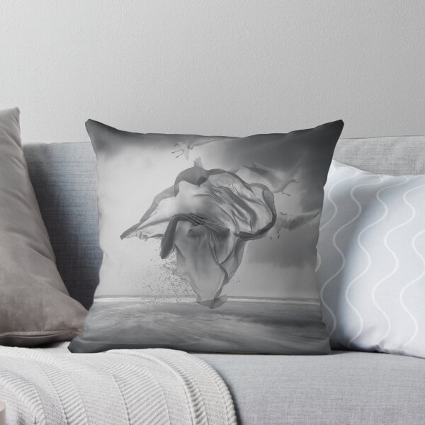 Item preview, Black and White Surreal Sea Silhouette With Seagulls designed and sold by Vizerskaya.