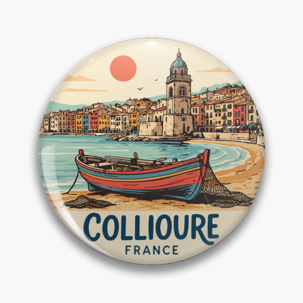 Item preview, Collioure France: Vintage Fishing Boat  designed and sold by CircinusStore.