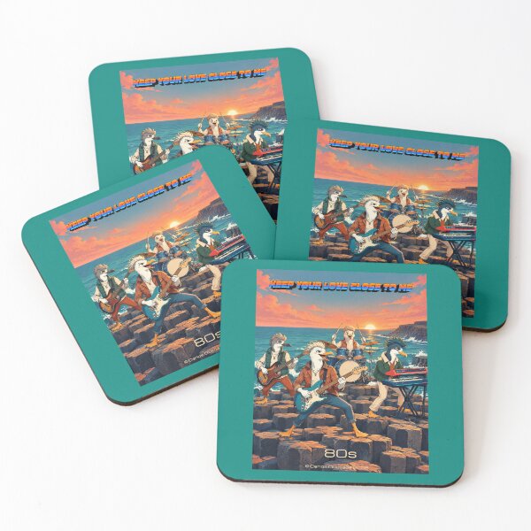 Item preview, 80s Synth pop Bird Band - keep your love close to me designed and sold by charlesjewel.