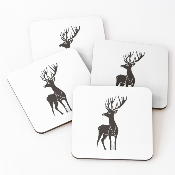 Item preview, Deer - Block Print designed and sold by Hidamari's SHOP.