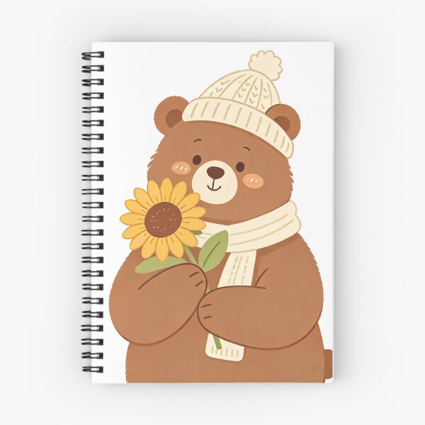 Item preview, Cute Bear Holding Sunflower designed and sold by poell7072.