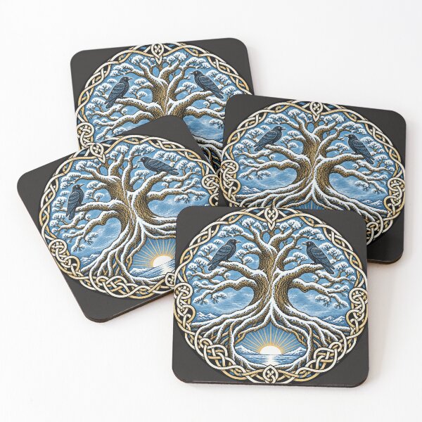 Item preview, Yggdrasil Winter Solstice – Norse World Tree with Ravens designed and sold by Odd World.