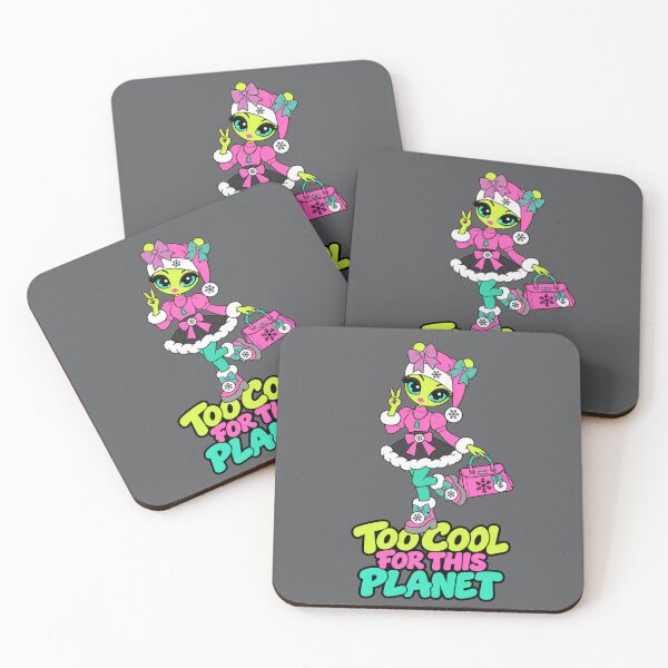 Item preview, Too Cool for This Planet – Cute Christmas Alien Girl designed and sold by Aimetoi.