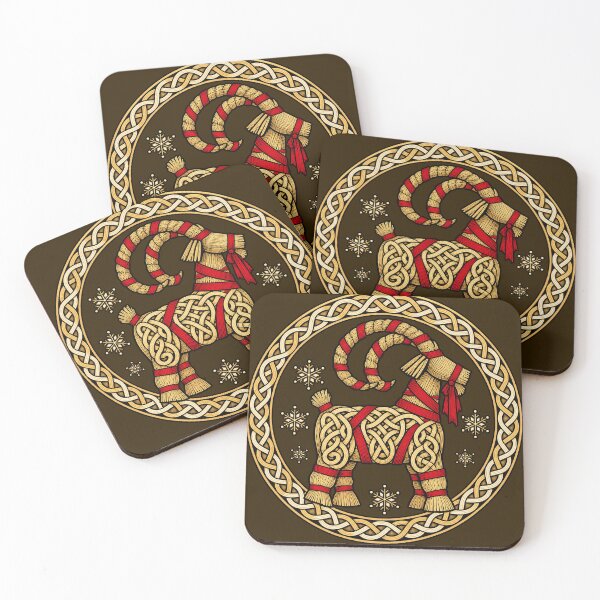 Item preview, Yule Goat Julbock – Norse Knotwork Scandinavian Christmas designed and sold by Odd World.