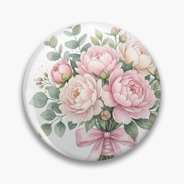 Item preview, Pink Ribbon Peony  designed and sold by Izhandesign.