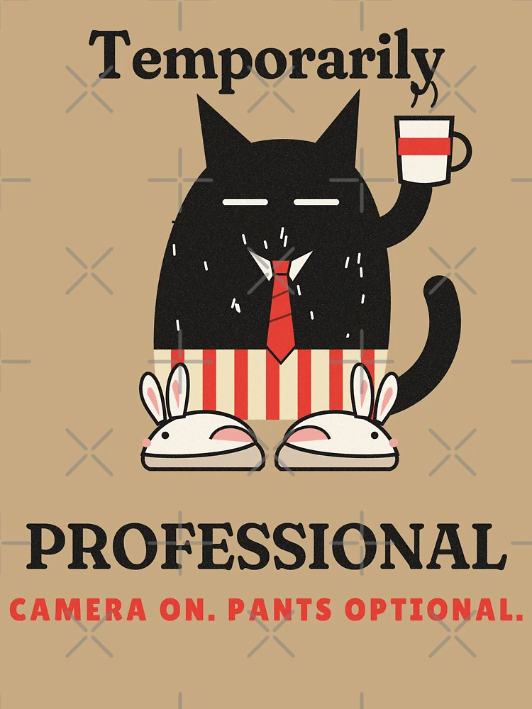 Thumbnail 6 von 6, Premium Oversized Pullover, Temporarily Professional Work From Home Cat designt und verkauft von somebasic.