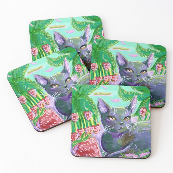 Item preview, Cat Garden Strawberry Bee Nature Lover designed and sold by JovanJagger.