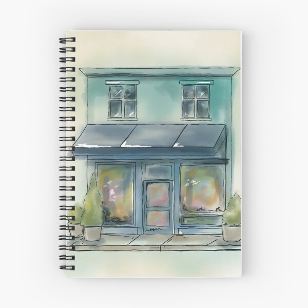 Item preview, Watercolour shop front designed and sold by Bariskeale Designs.