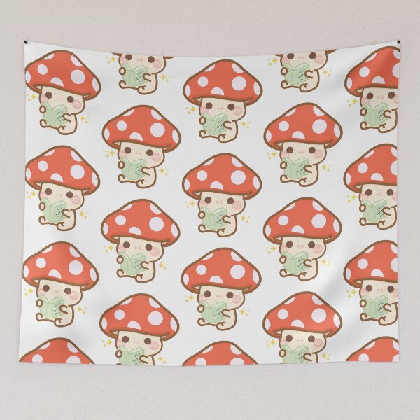 Item preview, Cartoon Mushroom Reading Book designed and sold by baum-alleens.