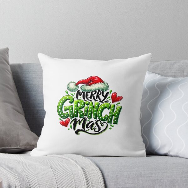 Item preview, Green Christmas Lettering with Santa Hat designed and sold by RuperDelois.