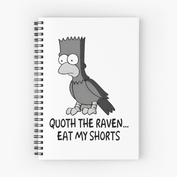 Item preview, Bart as Raven Eat My Shorts Poe Mashup designed and sold by AloeMonstera.