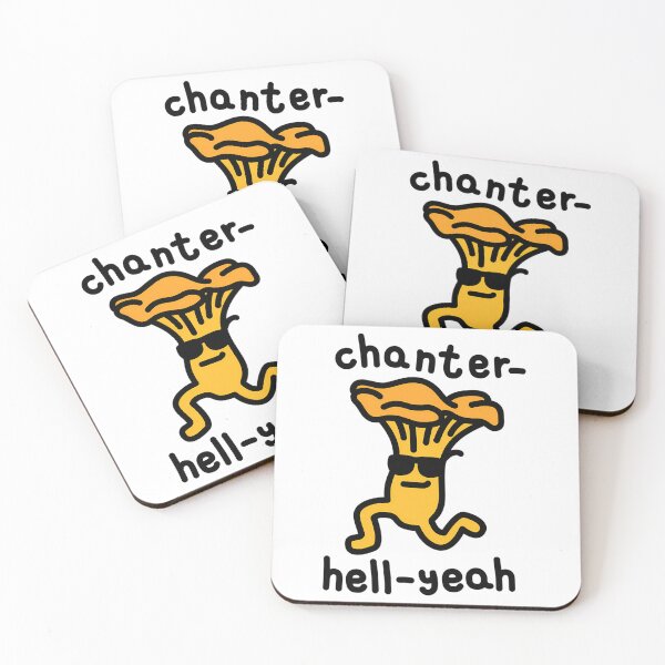 Item preview, Chanterelle Pun Chanter-Hell-Yeah designed and sold by baum-alleens.