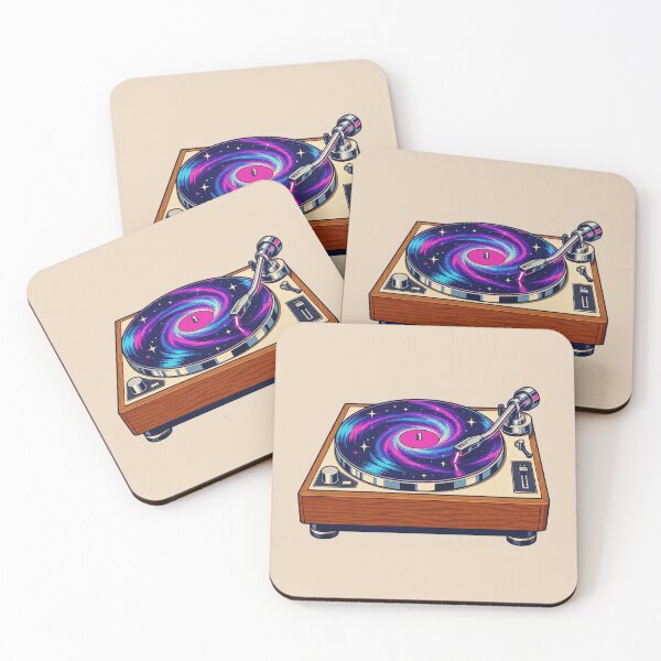 Item preview, Retro Galaxy Vinyl Record Player Cosmic Turntable designed and sold by KungPowUnicorn.
