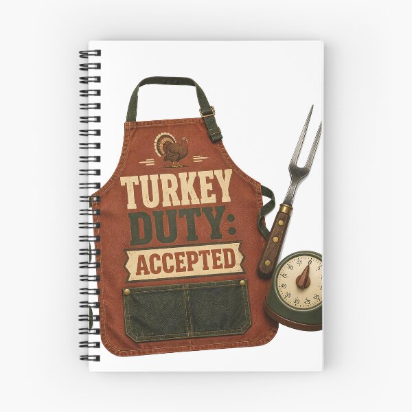 Item preview, Turkey Duty Accepted – Chef Apron Thanksgiving designed and sold by BernoNickel.