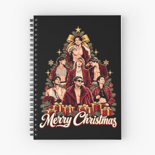 Item preview, Vintage Kpop Christmas Tree Merry BTS Graphic designed and sold by dexlawpie.