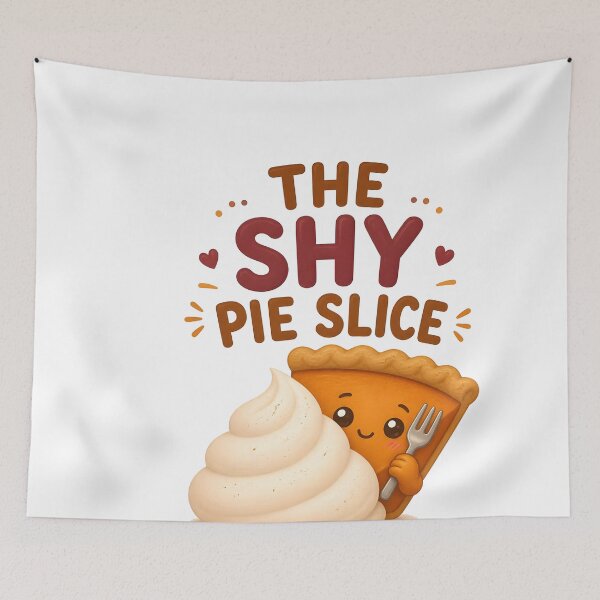 Item preview, The Shy Pie Slice – Cute Pumpkin Pie designed and sold by LiviuGligoros.