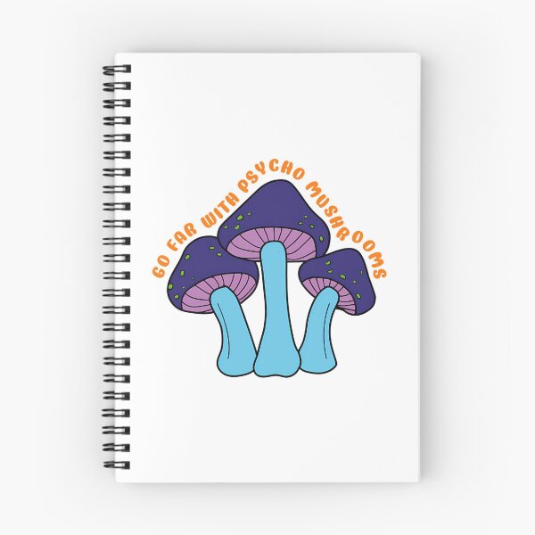 Item preview, Go Far With Psycho Mushrooms In Purple And Green - Mushrooms Puns designed and sold by baum-alleens.