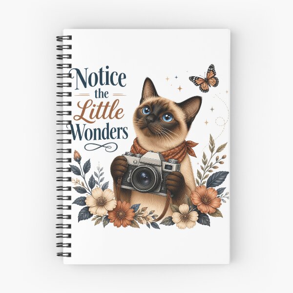 Item preview, Siamese Cat – Notice the Little Wonders designed and sold by PurrBloom Studio.
