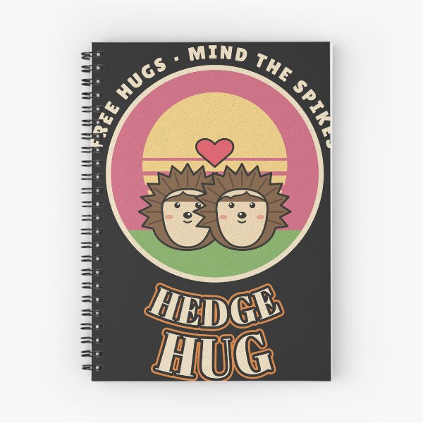 Item preview, Hedge Hug Two Hedgehogs Hugging Pun designed and sold by somebasic.