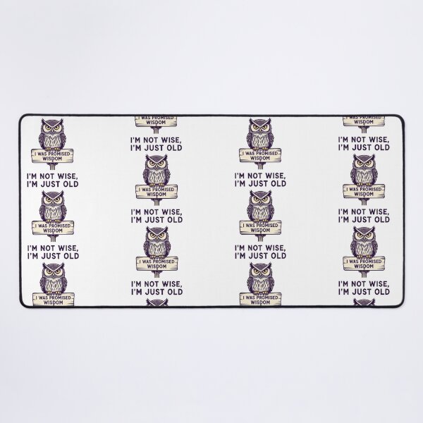 Item preview, Grumpy Owl I'm Not Wise I'm Just Old - Funny Aging Humor Birthday Gift designed and sold by Luminari Creations.