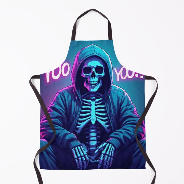 Item preview, Funny Neon Skeleton Yoo Yoo Hoodie Streetwear Art designed and sold by FusionCipher.