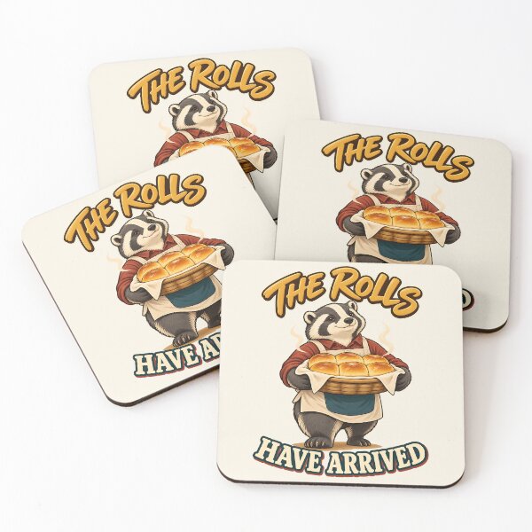 Item preview, The Rolls Have Arrived Thanksgiving Baking Badger designed and sold by MythicCotton.