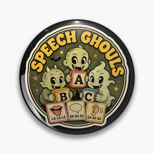 Item preview, Speech Ghouls Halloween Speech Therapy SLP Teacher designed and sold by BeardWave.