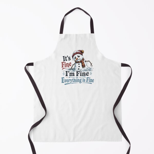 Item preview, Melting Snowman It’s Fine I’m Fine Everything Is Fine Funny Winter Design designed and sold by CutieGalore.
