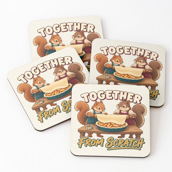 Item preview, Together From Scratch Thanksgiving Baking Squirrels designed and sold by MythicCotton.