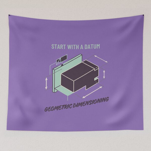 Item preview, Start with a Datum | Geometric Dimensioning Engineering designed and sold by Amr Darwish Graphic designer.