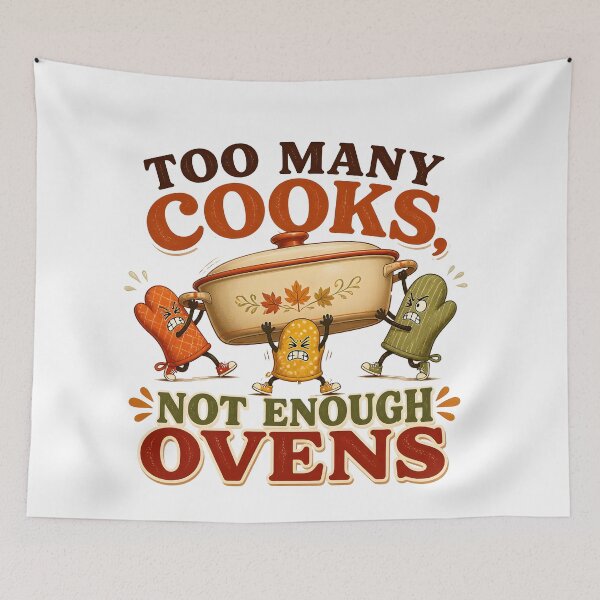 Item preview, Too Many Cooks Not Enough Ovens – Kitchen Chaos designed and sold by BernoNickel.