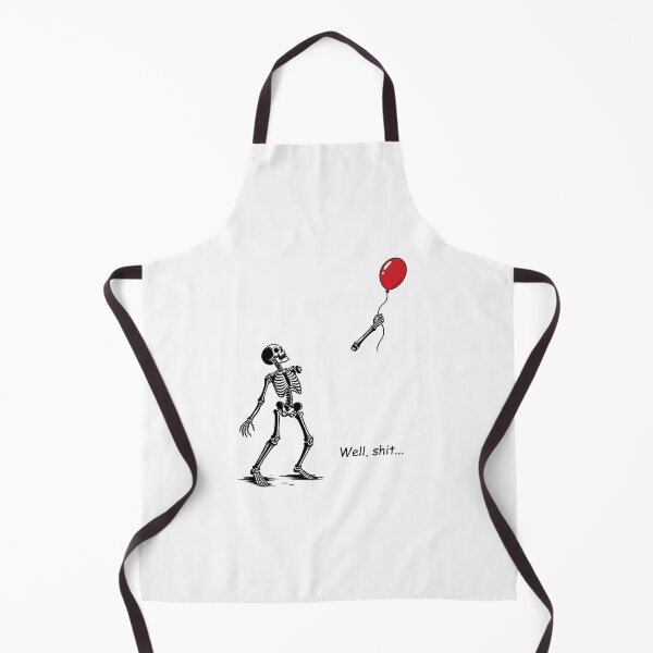 Item preview, Well Shit Skeleton Balloon – Funny Skeleton Losing His Hand With Red Balloon Dark Humor designed and sold by Jose Art Studio.