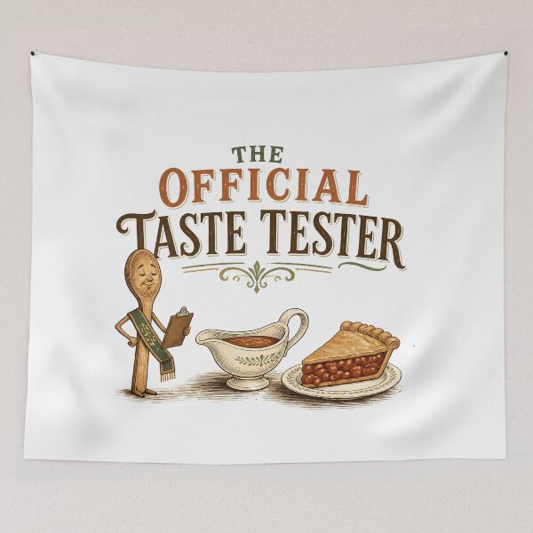 Item preview, The Official Taste Tester – Thanksgiving Food Badge designed and sold by BernoNickel.