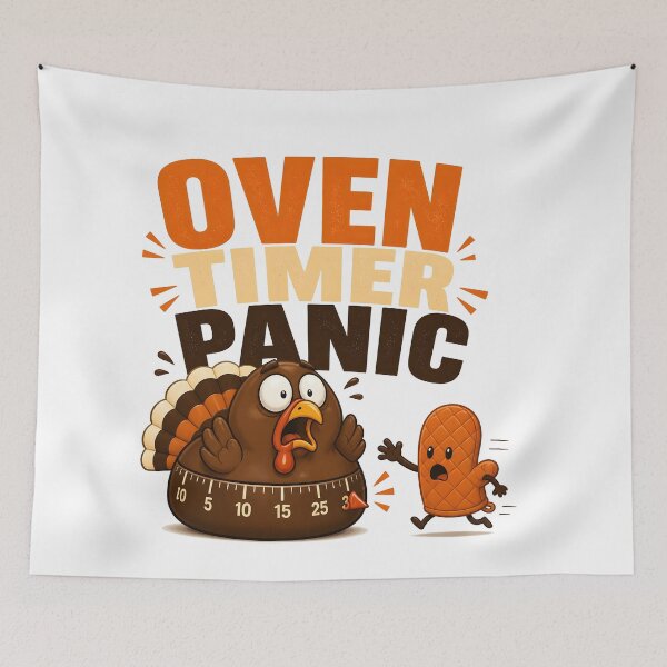 Item preview, Oven Timer Panic – Sweating Turkey Timer designed and sold by BernoNickel.