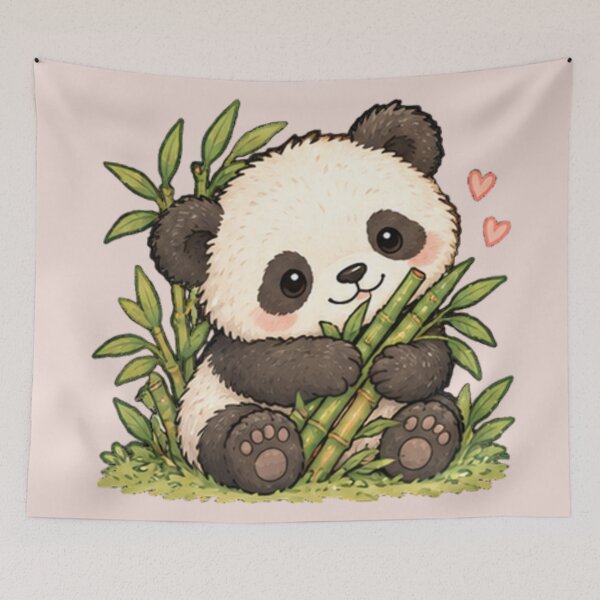 Item preview, Bamboo Giant Panda designed and sold by MellowMunchkins.
