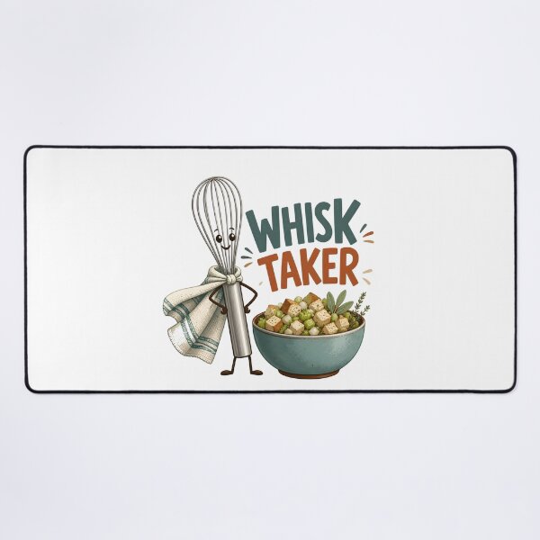 Item preview, Whisk Taker – Cute Kitchen Whisk Mascot designed and sold by BernoNickel.