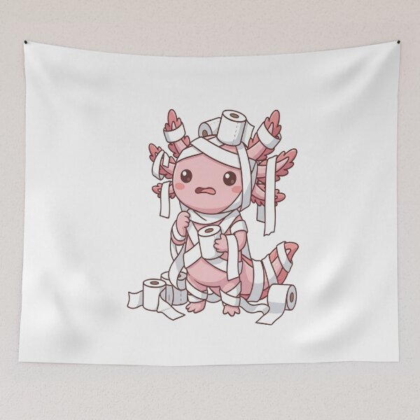 Item preview, Cute Mummy Axolotl Toilet Paper    designed and sold by Ella_Sketch.